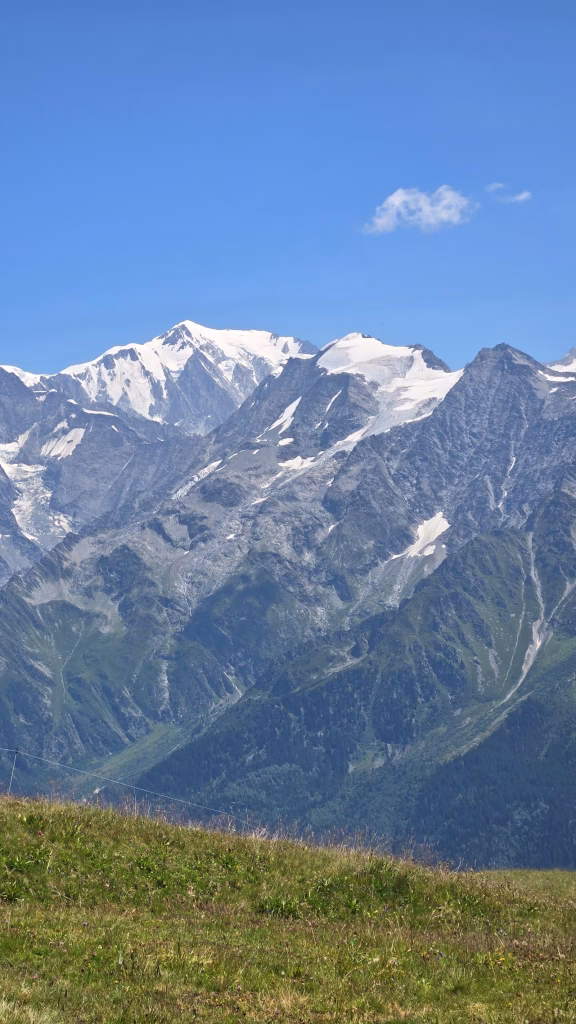 Vue Mont Blanc Vue sur le massif du Mont Blanc